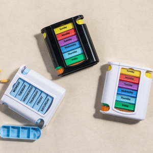 7-Day Large Rectangle Plastic Pill Box Classic Design Medicine Tablet Dispenser and <strong>Organiser</strong> PP Material Medical Kit - Product Image 2