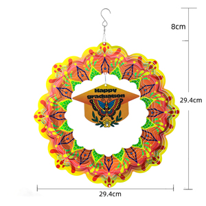 Molinillo de Viento 3D de Acero Inoxidable, Adornos de Jardín, Molinillos de Viento Cruzados de 12 Pulgadas, Molinillo de Viento 3D con Forma de Flamenco Colgante - Product Image 6