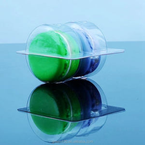Nuevo Diseño 3 Baking Macaron Blister Clamshell Tray <span class=keywords><strong>Small</strong></span> Clear <span class=keywords><strong>Plastic</strong></span> PET Macaron Caja de embalaje - Product Image 5