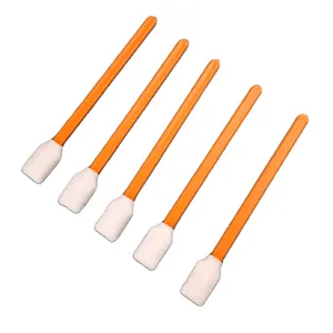 50Pcs Flat Head Rod Lint Free Electronics Cleanroom Foam Swabs