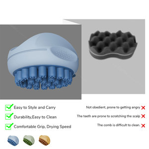 <span class=keywords><strong>Brosse</strong></span> coiffante professionnelle en silicone, <span class=keywords><strong>brosse</strong></span> à boucler <span class=keywords><strong>rotative</strong></span> quotidienne pour <span class=keywords><strong>cheveux</strong></span> <span class=keywords><strong>courts</strong></span> et mi-longs - Product Image 3