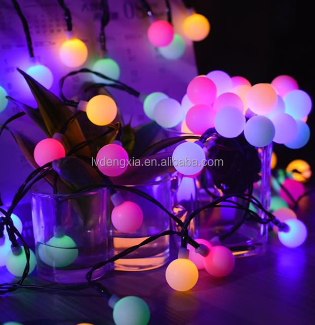 Solar String Lights Outdoor Mini Ball LED Fairy Lights Waterproof Garden Solar Christmas Globe Ball Lighting for Decoration