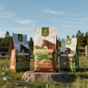 Bolsas <span class=keywords><strong>de</strong></span> Plástico Impresas Personalizadas con Cierre para Premios para Caballos, Golosinas para Perros, Alimentos para Animales, Bolsas Laminadas <span class=keywords><strong>de</strong></span> 25 kg y 50 kg para Cabras, Bolsas para Alimento <span class=keywords><strong>de</strong></span> Caballos - Product Image 3