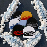 Gorro de Punto Personalizado con Logotipo, Estilo Y2K, 100% Acrílico, Unisex, para Adultos, para Clima Frío, Viajes, Uso Diario, Invierno