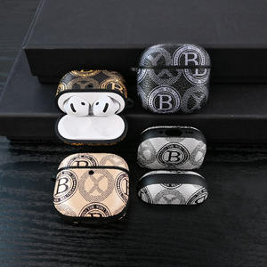 DL <span class=keywords><strong>เคส</strong></span>หนังโลโก้ที่กำหนดเองสำหรับ Airpods3 <span class=keywords><strong>Gen2</strong></span>มืออาชีพพร้อมเชือกและพวงกุญแจเคสหูฟังไร้สายกันกระแทกแบบมีสไตล์ - Product Image 1