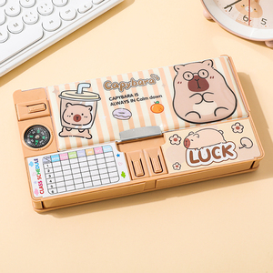 Boîte à crayons magnétique multifonctionnelle de grande capacité pour l'école avec <span class=keywords><strong>taille</strong></span>-<span class=keywords><strong>crayon</strong></span>, cadeau de papeterie mignon pour les enfants - Product Image 1