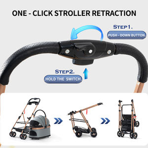 थोक ओएम पालतू पालतू स्टलर कुत्ते के लिए भंडारण टोकरी के साथ थोक ओएम पालतू जानवर के लिए भंडारण टोकरी के साथ - Product Image 5