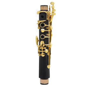 Barra superior de ébano Bb de alta calidad, tubo de tegulación <span class=keywords><strong>doble</strong></span> profesional de cobre blanco, <span class=keywords><strong>clarinete</strong></span> de Llave de Oro de viento de madera, alta calidad - Product Image 2