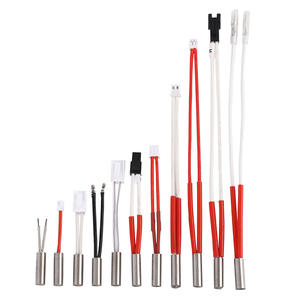 ملحقات طباعة ثلاثية الأبعاد 12 فولت/24 فولت 50 واط رأس طائرة من الفولاذ المقاوم للصدأ قابل للتوصيل أنبوب تسخين كهربائي برأس واحد بدرجة حرارة عالية - Product Image 1