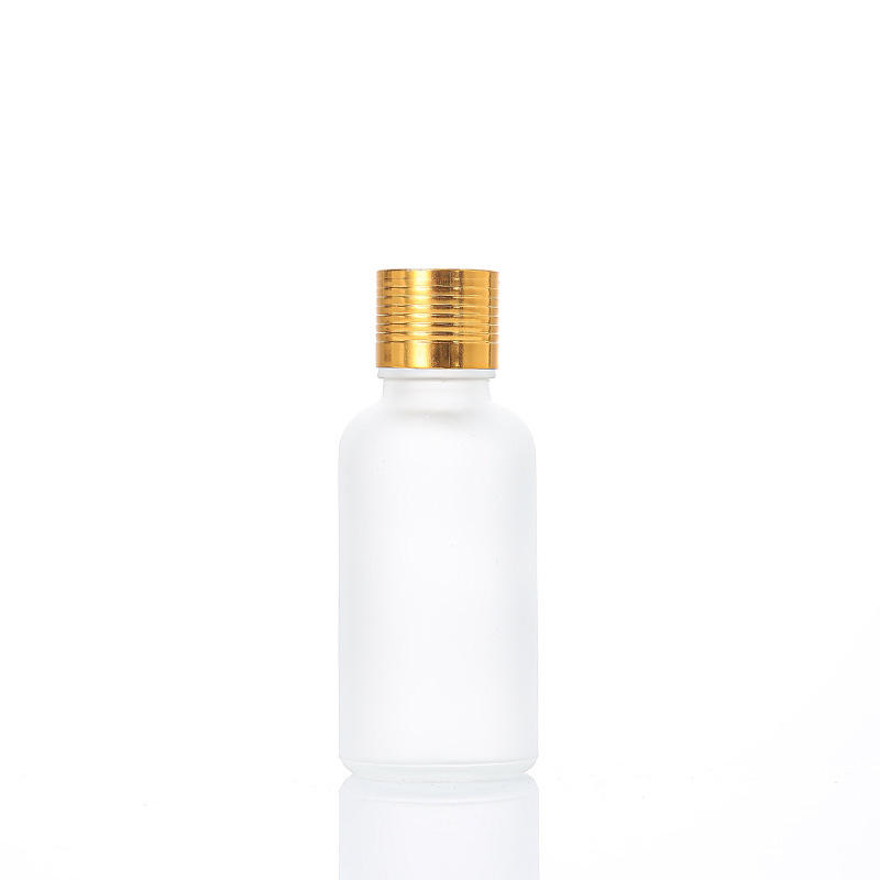 ฝาเกลียวด้านบนแบนสีทองฝ้า