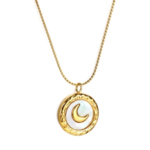Collar con Colgante de Moda Personalizado, Collar de Acero Inoxidable Chapado en Oro de 18K para Mujer - Product Image 5