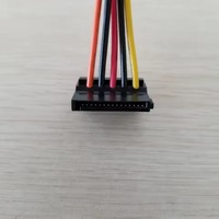 Cable de Alimentación Adaptador de Disco Duro Serial ATA SATA de 4 Pines a 2 Puertos para Placa Base ATX, para Lenovo IPC y Controlador Fiscal, 18AWG