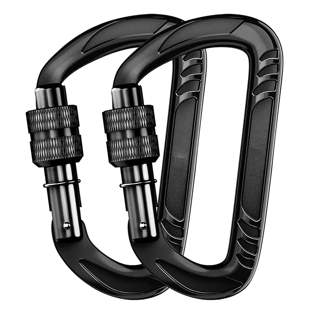 Heavy Duty Lightweight Locking Carabiner Clips Excellent for Securing Pets Outdoor Camping Hiking Hammock Dog Leash Harness