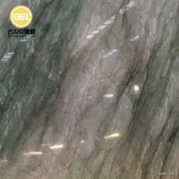 Dalle de marbre en quartzite vert poli moderne, à motifs, écologique, pour revêtement mural et revêtement de sol d'hôtel