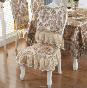 YongYo européen moderne Polyester Simple dentelle <span class=keywords><strong>Jacquard</strong></span> Table chaise couverture universelle pour la maison Restaurant hôtel Banquet de mariage - Product Image 4