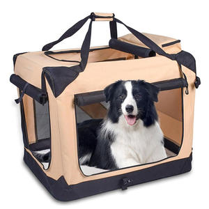 Jaula de coche para mascotas de gran capacidad mediana, portador Oxford portátil, cierre de cremallera, nido transpirable para perros, jaula <span class=keywords><strong>plegable</strong></span> para perros para coche - Product Image 4