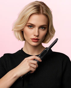 Plancha de Pelo Eléctrica de Cerámica Personalizada con Pantalla LCD de Temperatura, Plancha de Pelo Tipo Lápiz, Delgada, Pequeña, para Cabello Corto - Product Image 3