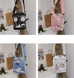 Kawaii Mini Crossbody Bags for Women Cute Transparent <strong>Small</strong> Clear Pink Ita Bag Black <strong>White</strong> Women's Shoulder Purse <strong>Handbag</strong> - Product Image 3