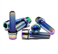 Baut Titanium bahu kotak Hex, sekrup Titanium kepala Hex standar kelas 10.9