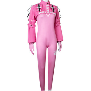 Traje de cosplay de Alice para mujer de Flying Comic, para actuaciones en escenario, mono de cosplay con estampado digital de la diosa Nikke Victory, color rosa. - Product Image 1