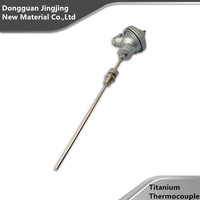 Thermocouple industriel en titane de 1200 degrés, type K, thermocouple à vis RTD, capteur Pt100