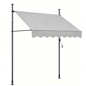 Tenda da Sole Retrattile in Lega di Alluminio da 3,0m, Design Moderno, Azionamento Manuale, Impermeabile e Resistente al Sole, <span class=keywords><strong>Tettoia</strong></span> per Arredamento Esterno - Product Image 1