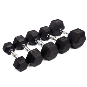 Vente en gros en usine Gym Steel 10KG Ensemble de poids hexagonaux multiples Jeu d'haltères hexagonales 5kg - Product Image 4