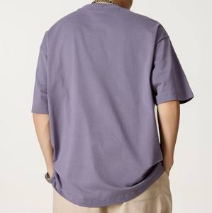 Algodón pesado manga corta hombres verano Base de gran tamaño alta calidad 225Gsm blanco Kitted Streetwear <span class=keywords><strong>camisetas</strong></span> - Product Image 6