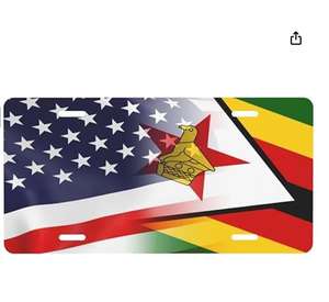 Placa de Matrícula con Emblema Patriótico de Venezuela y Estados Unidos, 6 x 12 Pulgadas, Placa Delantera para Automóvil, Accesorio Decorativo para Automóvil - Product Image 5