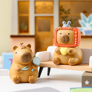 Serie Capybara Caja ciega original Figuras coleccionables adorables Diseños únicos Elementos sorpresa Hobby favorito de los entusiastas - Product Image 3