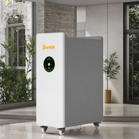 Batterie lithium 200Ah 15kW empilable pour stockage d'énergie domestique hybride, utilisée dans les systèmes solaires, technologie LiFePO4 51.2V