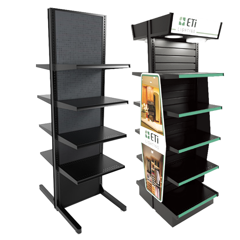 Apache Heavy Duty Metal Perforated Stand Customizable Single-Sided Layer Customizable Snack Display Stand for Supermarkets — view 6