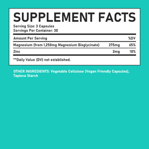 High Quality Magnesium Glycinate Capsules Private Label Vegan Triple Magnesium Supports Calmness Relaxation Support May Boost - Product Image 2