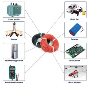 สายไฟฟ้าซิลิโคน0.82mm2 8 18 AWG ชุดอุปกรณ์อิเล็กทรอนิกส์5สีติดอยู่ - Product Image 4