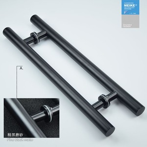 Porte épaissie, verre noir sablé, grand siège tubulaire rond, moderne et simple - Product Image 3