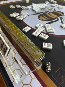 Ensemble de <span class=keywords><strong>Mahjong</strong></span> Bougie Bee Luxe, motif floral chinois rétro, ensemble de <span class=keywords><strong>Mahjong</strong></span> américain, ensemble de jeu de <span class=keywords><strong>Mahjong</strong></span> classique oriental en nid d'abeille - Product Image 5