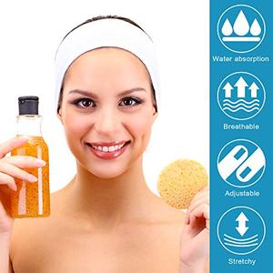 Umi trắng spa đàn hồi vẻ đẹp <span class=keywords><strong>Headband</strong></span> Terry vải khăn tắm nhanh khô có thể điều chỉnh hairband Tie có thể giặt tóc Tie - Product Image 6