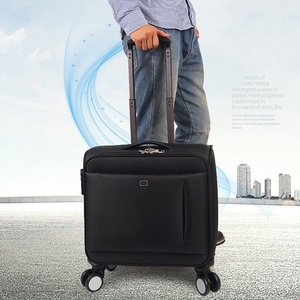 <span class=keywords><strong>กระเป๋า</strong></span>เดินทางล้อ<span class=keywords><strong>ลาก</strong></span>อลูมิเนียมอัลลอยด์แบบมีคันชัก ขนาด 18 นิ้ว สำหรับขึ้นเครื่องบิน ทำจากโพลีเอสเตอร์ - Product Image 6