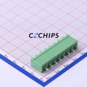 XY2500V-B-5.00-8P Plug-in Terminal Block Through hole,P=5mm Connector Board-to-Board / Socket - Closed 1x8P 5mm Green - Product Image 2