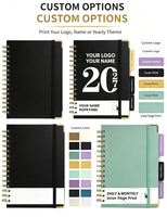 Carnet de planification A5 personnalisé 2027 avec couverture en papier, logo estampé à chaud, nom personnalisé, journal à couverture rigide, cadeau
