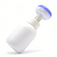 Bouteille à pompe en mousse blanche mate multifonctionnelle sans BPA en PET avec brosse en silicone intégrée, pour usage domestique et commercial, logo OEM personnalisé disponible