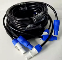 Câble d'alimentation professionnel Powercon pour éclairage de scène DJ, connecteur mâle-femelle bleu-blanc, pour projecteurs mobiles, projecteurs PAR, halogènes, DMX, éclairage RGB