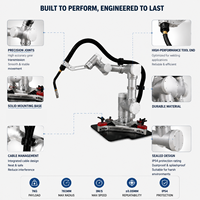 Lini Otomasi Pengelasan Busur, Penggilingan, dan Penghilangan Serpihan Presisi Tinggi dengan Robot Arm 6-Axis Kolaboratif, Motor Gearbox Beban Berat