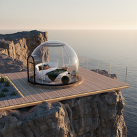 Dôme de maison modulaire personnalisé, imperméable et transparent, préfabriqué pour restaurant, jardin, glamping