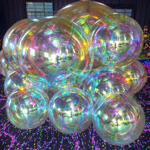 Ballons sphériques gonflables géants en PVC irisé brillant, ballons miroir, boules disco pour parcs, mariages, publicité - Product Image 2