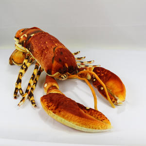 Jouet en peluche unisexe personnalisé doux simulation homard PP coton rempli de logo brodé pour bébé vente en gros cadeau d'usine - Product Image 2