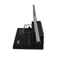 Machine à relier à double spirale W12M pour anneaux métalliques, 34 trous, format A4, pour albums, dossiers de bureau, menus et documents d'appel d'offres