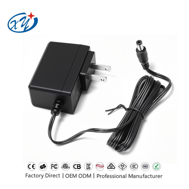 OEM Custom ETL FCC Certified US Plug AC/DC Power Adapter 5V 6V 9V 12V 24V 0.5A 1A 1.5A 2A Wall Charger for LED CCTV Router
