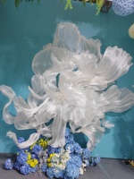 Gigantesco Papavero in Tessuto SFD con Fiori Artificiali, Prezzo di Fabbrica, Testa di Fiore per Decorazioni Interne ed Esterne, Vetrine