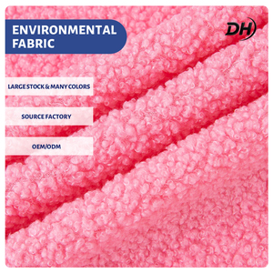 Tissu polaire Teddy en <span class=keywords><strong>molleton</strong></span> 270 g/m², fabrication en tricot, <span class=keywords><strong>doux</strong></span>, brossé d'un côté, anti-boulochage de l'autre, pour veste et sweat-shirt - Product Image 1